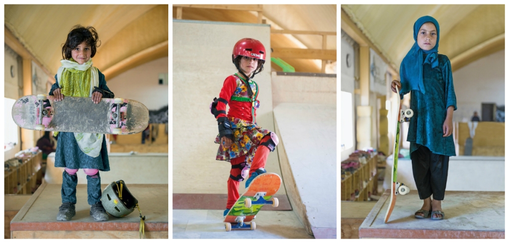 Photos: Forbidden from riding bikes, fearless Afghan girls are skateboarding around Kabul