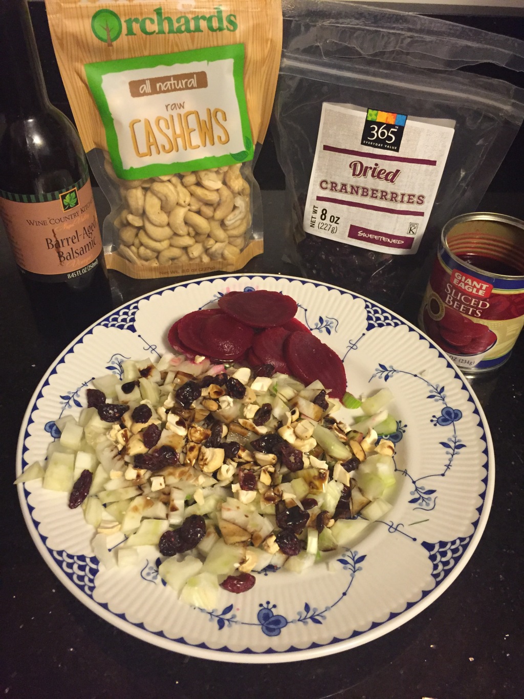 Fennel, Cashew, Beet & Cranberry Basalmic Salad