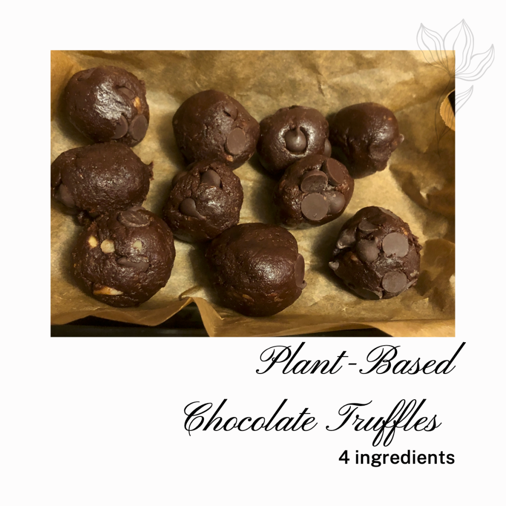 4 Ingredients Plant-Based Raw Chocolate Truffles